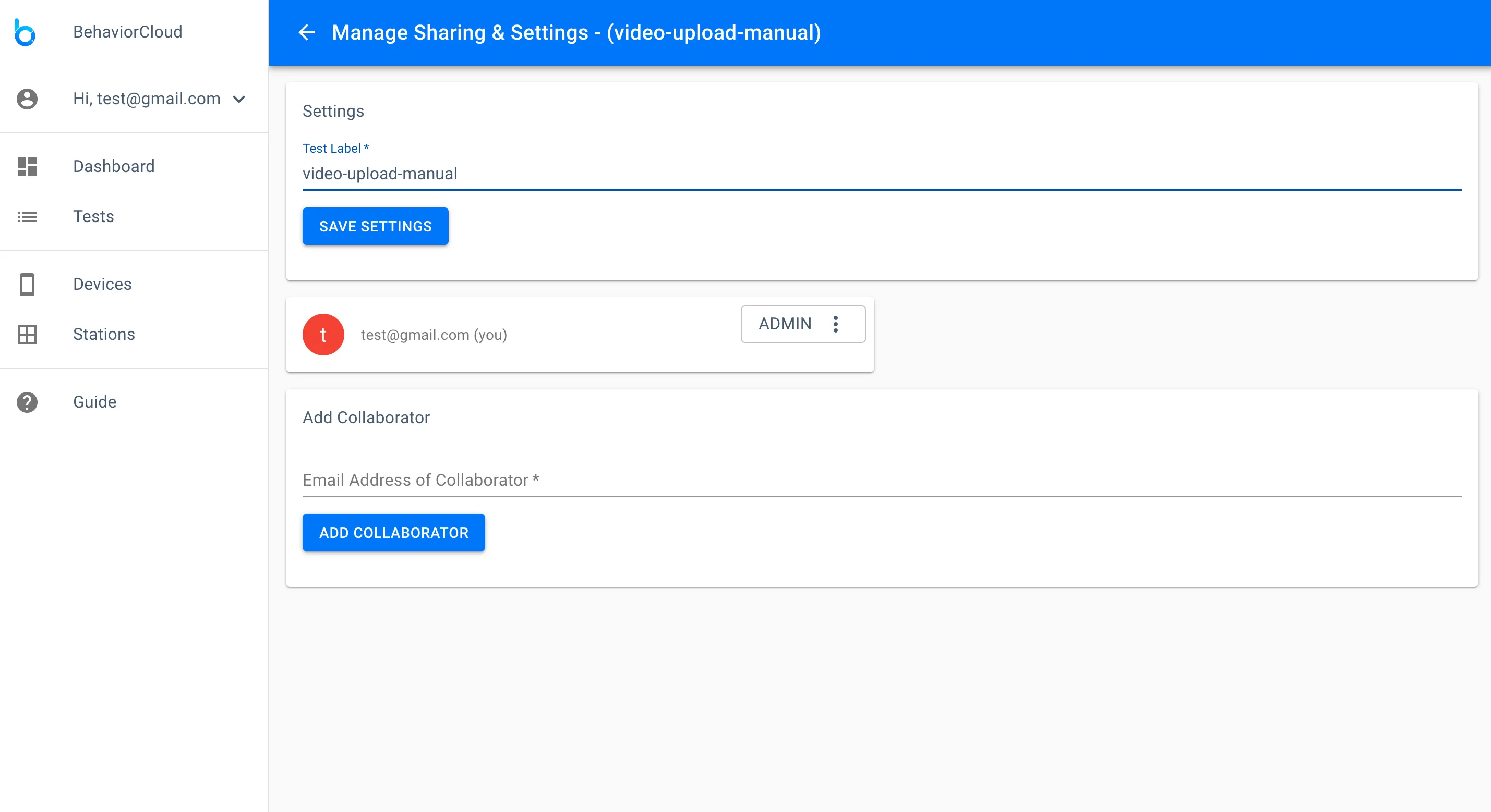 How to share an experiment